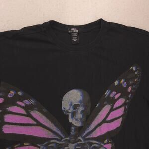 Social Collision Casual Crew Neck Graphic Shirt Mens Size Medium M Black